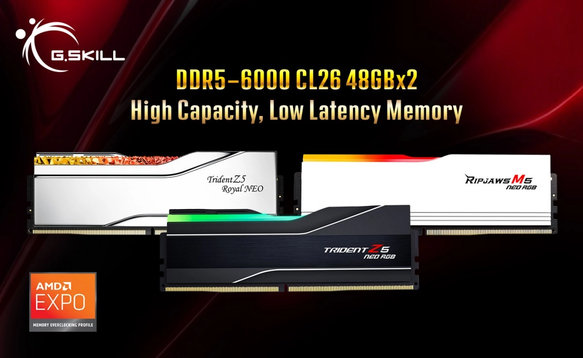 G.SKILL passe � 6000 MT/s CL26 en EXPO