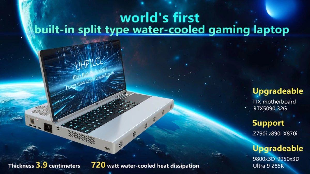 Projet UHPILCL : Ultra High Performance Integration Liquid Cooler Laptop, RTX 5090 Desktop Inside !!!