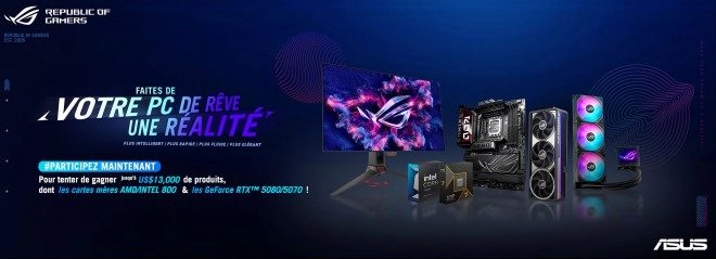 Faites de votre PC de r�ve une r�alit� avec ASUS, une tonne de cadeaux � gagner !!!