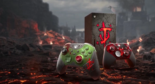 Microsoft lance les pr�commandes pour ses manettes en �dition limit�e DOOM : The Dark Ages