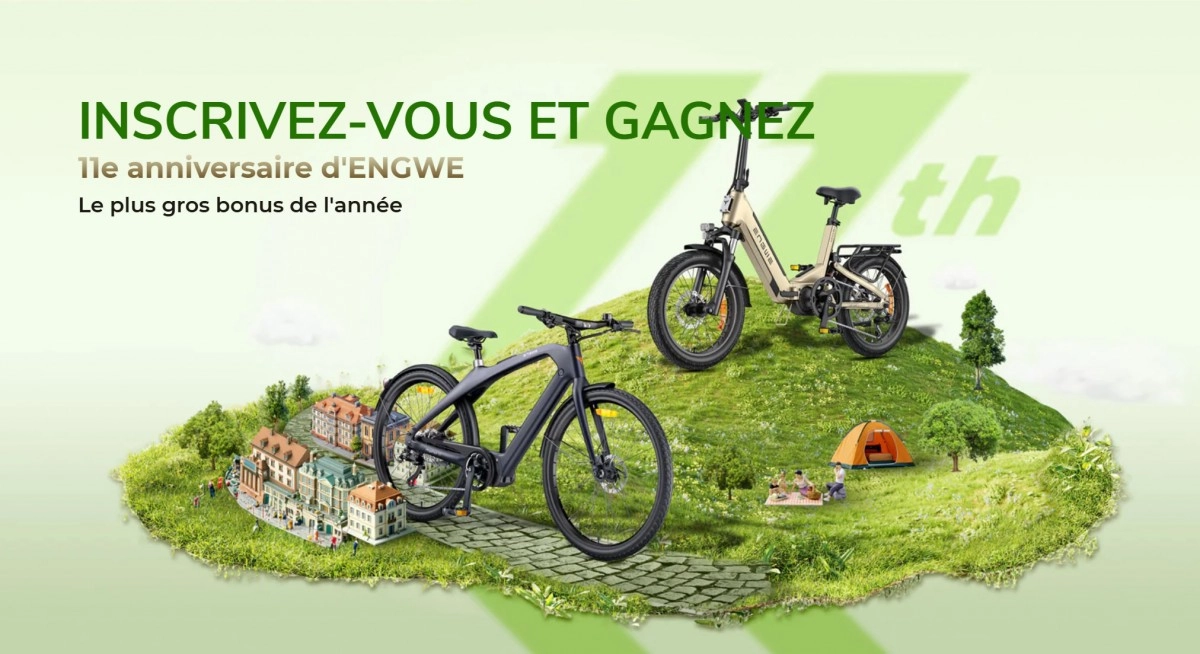 ENGWE f�te ses onze ans avec quatre v�los � gagner et des promotions