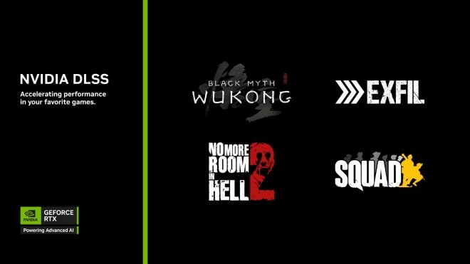 Le DLSS 4 avec Multi Frame Generation disponible dans Black Myth: Wukong, EXFIL et bien d�autres.  La nouvelle famille GeForce RTX 5060 arrive !