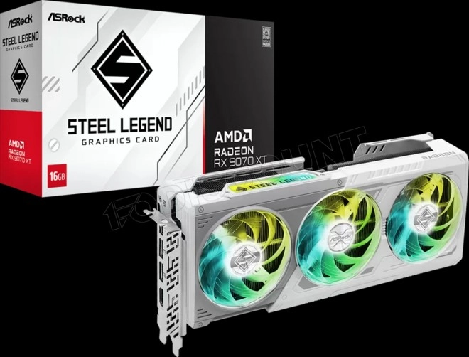 Carte Graphique ASRock Radeon RX 9070 XT Steel Legend � 752 euros !!!