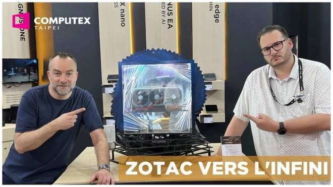COMPUTEX 2025 : ZOTAC balance une RTX 5090 ARTIC STORM et une RTX 5060 trop choupie
