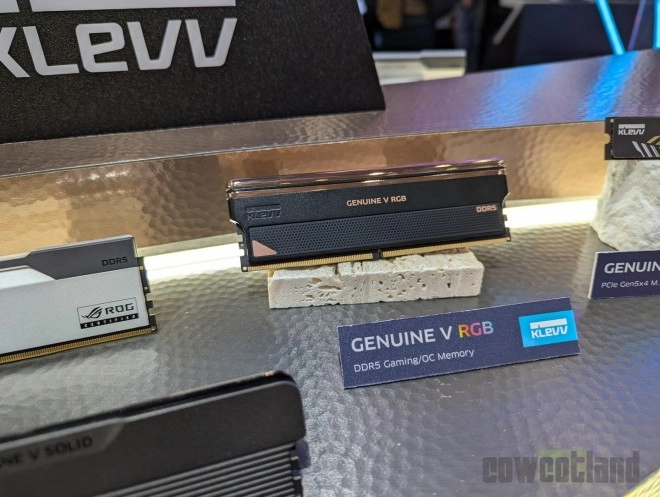 Computex 2025 : Klevv Genuine V RGB � 10600 MT/s sans azote !