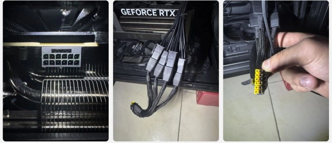 Connecteur 12V-2x6 qui cr�me sur les RTX 5090 MSI, l'explication trouv�e