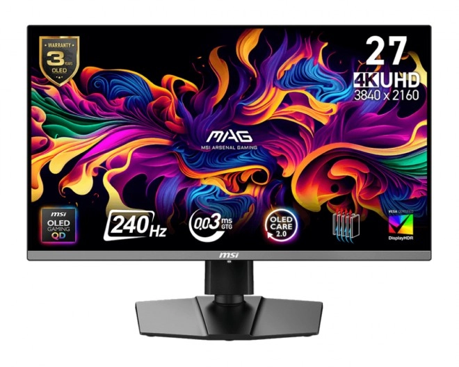 MSI d�voile le MAG 272UP QD-OLED : un nouvel �cran 27 pouces UHD 240 Hz