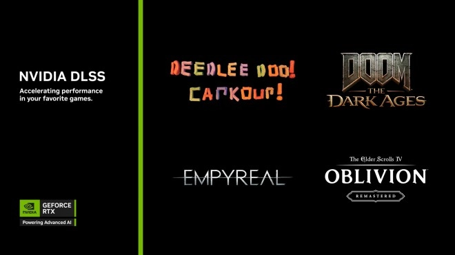 Le DLSS 4 avec Multi Frame Generation am�liore votre exp�rience sur DOOM: The Dark Ages et Empyreal !