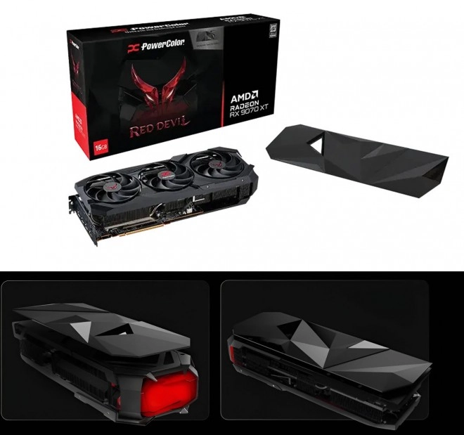 PowerColor vous propose une seconde backplate avec sa RX 9070 XT Red Devil, la Devil Skins