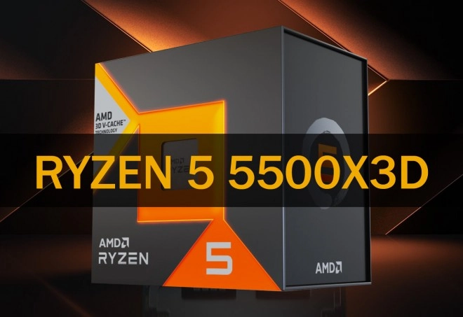 Et voil�, chez AMD, le processeur Ryzen 5 5500X3D, un entr�e de gamme Gaming