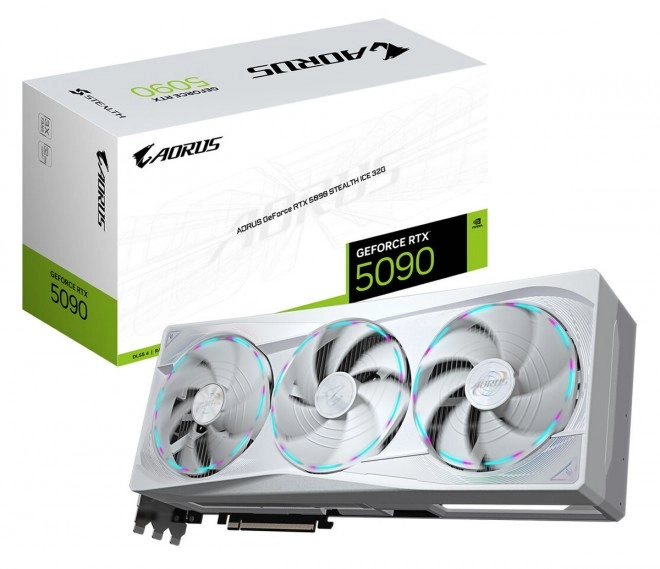 GIGABYTE officialise sa tr�s belle Aorus GeForce RTX 5090 Stealth Ice
