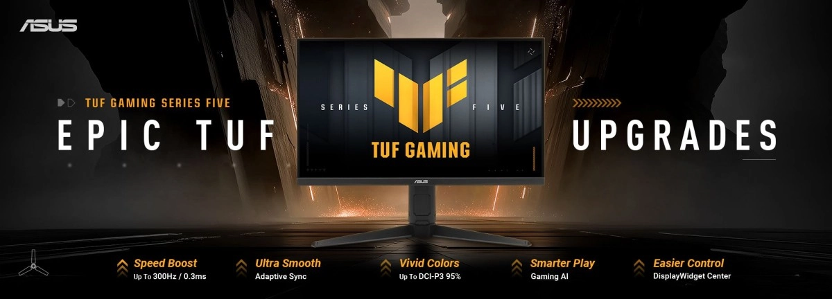 ASUS annonce l�arriv�e de la s�rie 5 pour ses moniteurs The Ultimate Force.
