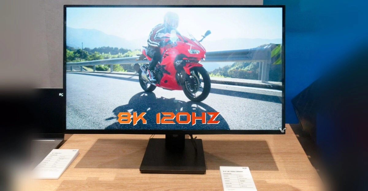 BOE nous fait la d�monstration d�un �cran 8K capable de monter jusqu�� 120 Hz