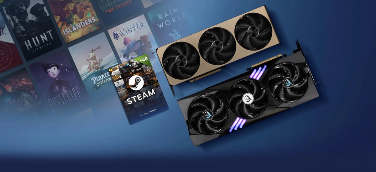 Un bon d'achat Steam pour l'achat de certaines cartes graphiques MSI RTX 5070