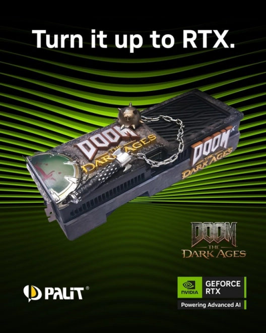 PALIT d�voile la plus d�moniaque des RTX 5080 GamingPro DOOM: The Dark Ages Edition !