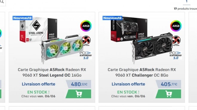 Les premiers tarifs FR des RX 9060 XT en 8 Go et 16 Go, aie, aie, aie...