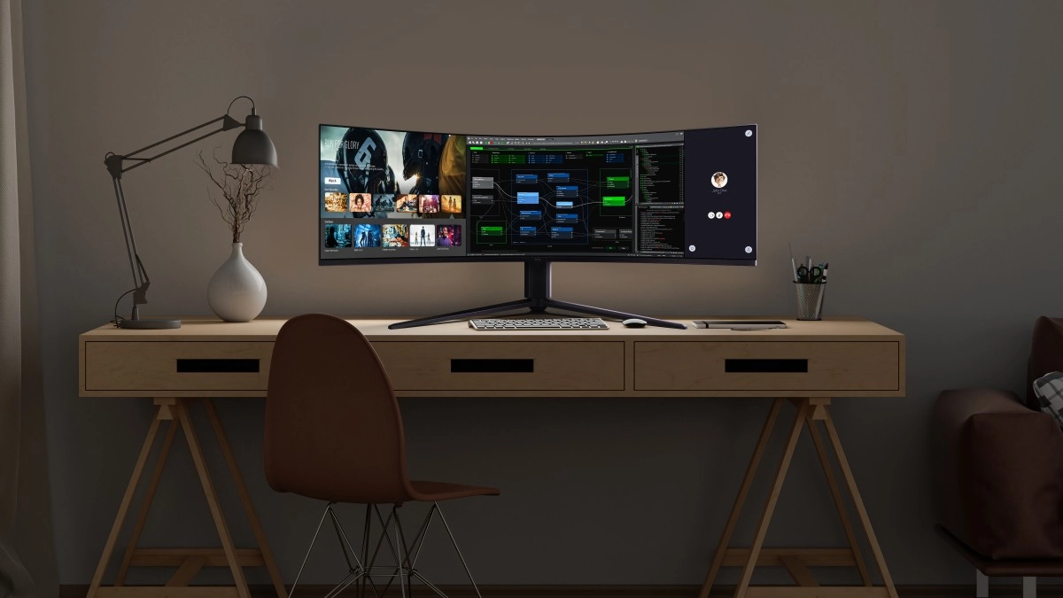 TCL lance son plus grand �cran gaming � ce jour � un moniteur QD-Mini LED ultra-large Dual 4K de 57 pouces