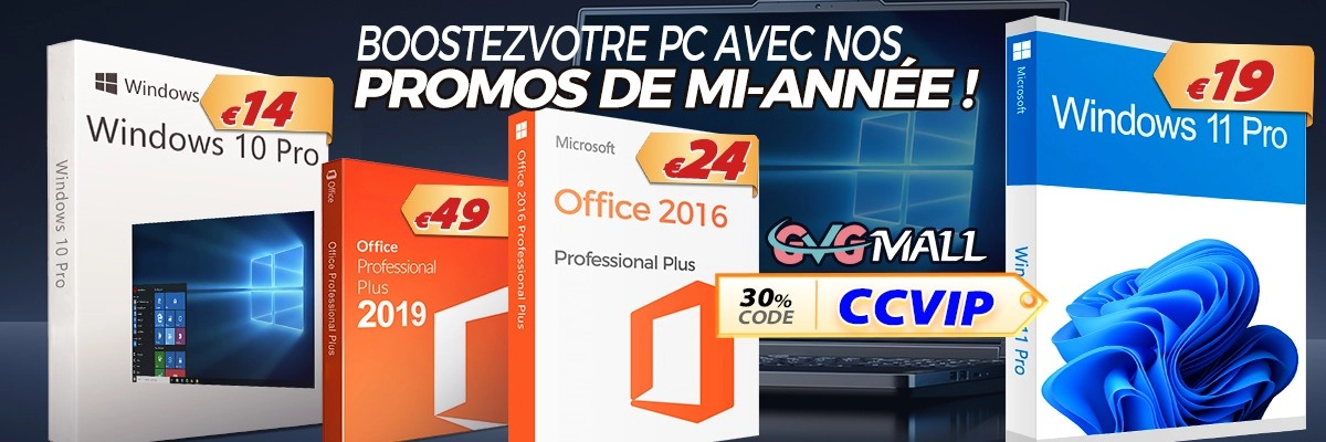 Si si, Windows 10 � 13 euros et Windows 11 � 19 euros !!!