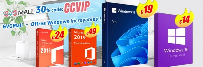 Cette semaine, Windows 10 toujours � 13 euros et Windows 11 � 19 euros !!!