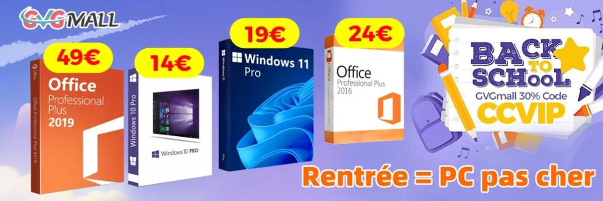 Profitez de Windows 10 � 13 euros pour passer � Windows 11 durant les jours ensoleill�s