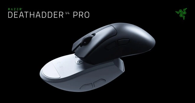 Razer annonce la DeathAdder V4 Pro, une souris ultral�g�re de 56 g taill�e pour l�esport