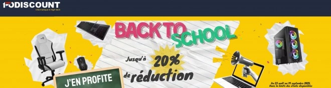 On pr�pare la rentr�e avec 1FODISCOUNT et un max de promotions