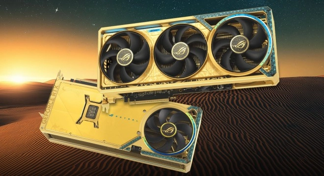 La ROG Astral GeForce RTX 5080 Dhahab CORE OC Edition, so DUBAI STYLE, d'ASUS est officiellement disponible � 2589 dollars