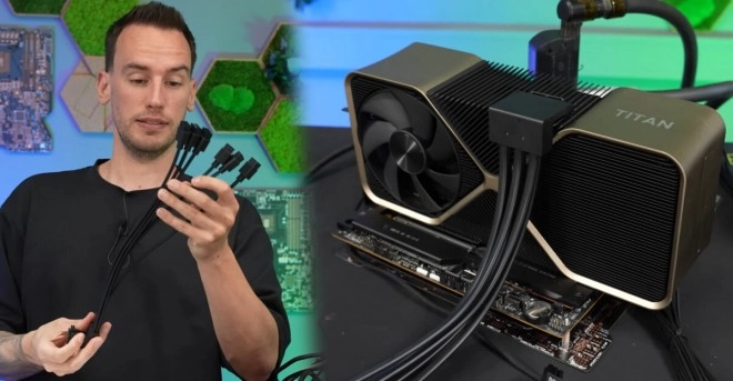 Le prototype de RTX Titan Ada dispose d'un ENORME adaptateur !
