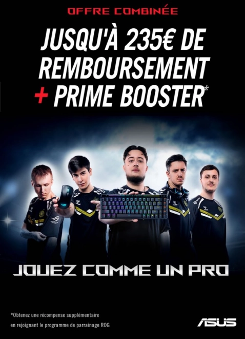 Jusqu'� 235 euros rembours�s sur tes nouveaux p�riph�riques ASUS ROG !!!