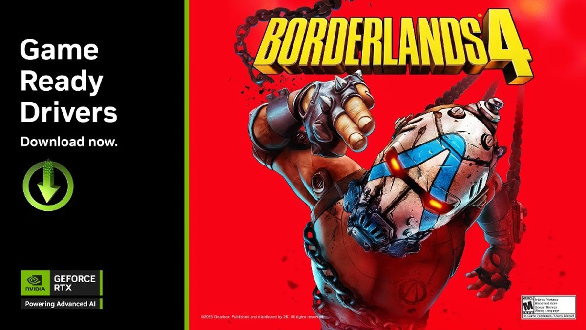 Toujours plus de DLSS 4 avec l'arriv�e de Borderlands 4, plus un nouveau pilote
