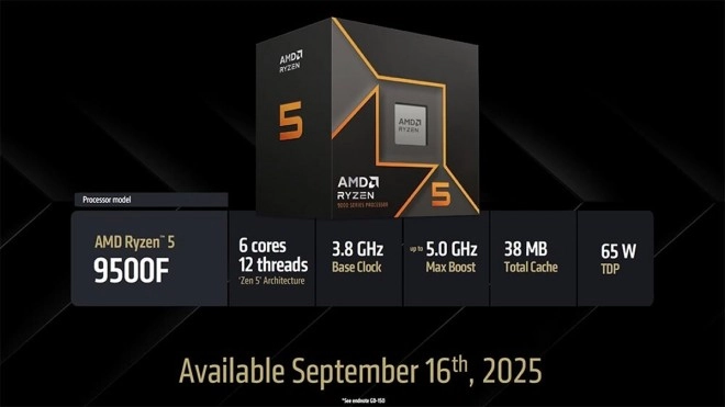 [MAJ] AMD Ryzen 5 9500F et Ryzen 7 9700F : deux nouveaux CPU sans iGPU se montrent