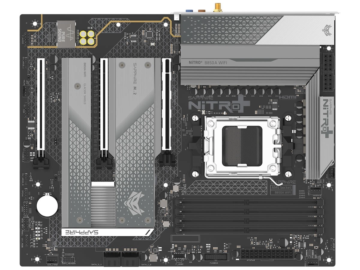 SAPPHIRE annonce six cartes m�res pour le march� mondial, dont la nouvelle NITRO+ B850A WIFI 7