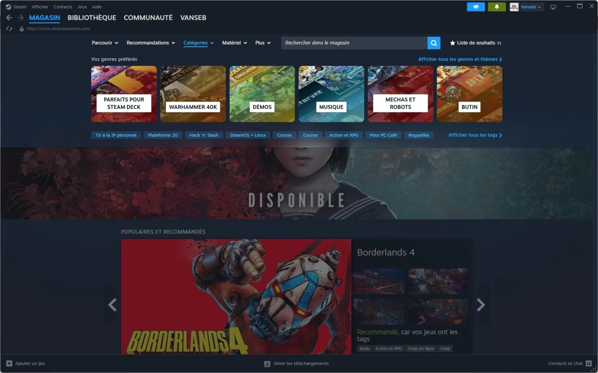 La nouvelle interface du magasin Steam disponible pour tout le monde