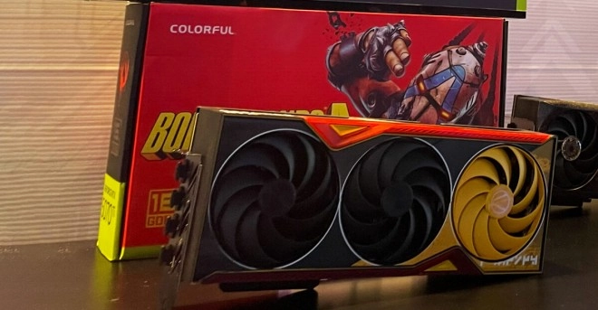 Plus de photos de la carte graphique RTX 5070 Ti Battle AX Borderlands 4 de Colorful