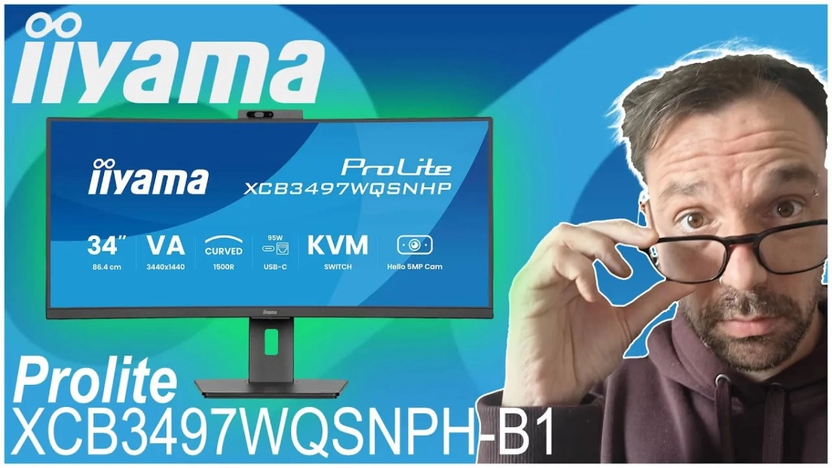 iiyama Prolite XCB3497WQSNPH-B1 : un ultrawide polyvalent avec webcam et KVM int�gr�