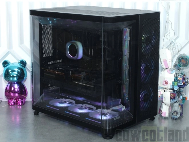 Test boitier CORSAIR AIR 5400 : un cube panoramique � trois chambres