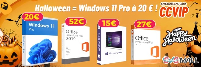 Windows 11 Pro toujours � 20 euros pour cette semaine de vacances !!!