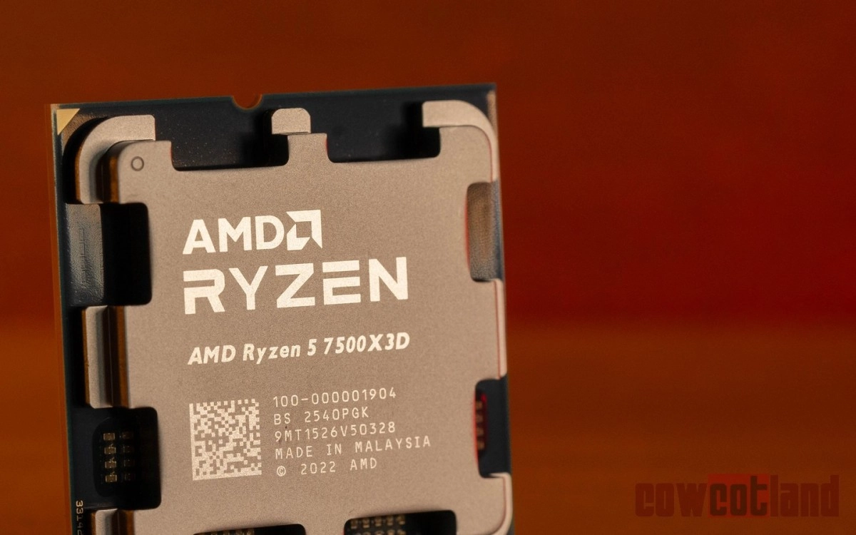 AMD Ryzen 5 7500X3D : un X3D 65 W trop sage pour convaincre