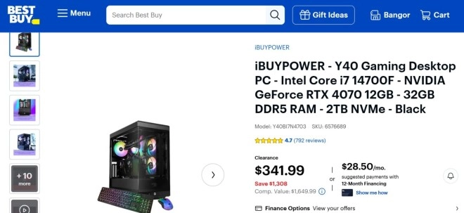 C'�tait l'affaire du si�cle, seulement 342 dollars pour un PC Gaming en 14700K et RTX 4070