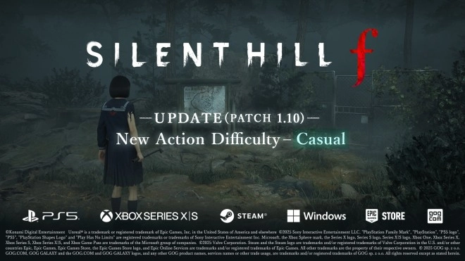 Un patch 1.1.0 pour le jeu SILENT HILL f