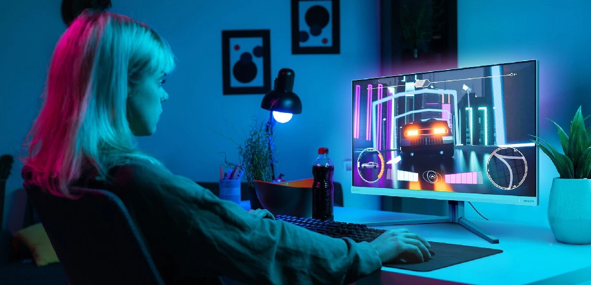 Philips EVNIA 27M2N6501L : le QD-OLED 240 Hz avec Ambiglow