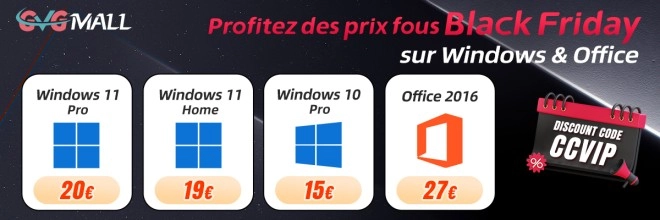 Windows 11 Pro � 20 euros, un prix de OUF pendant le Black Month !!!