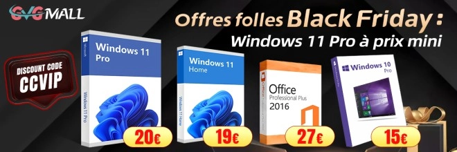 Windows 11 Pro � 20 euros, m�me avant le Black Friday