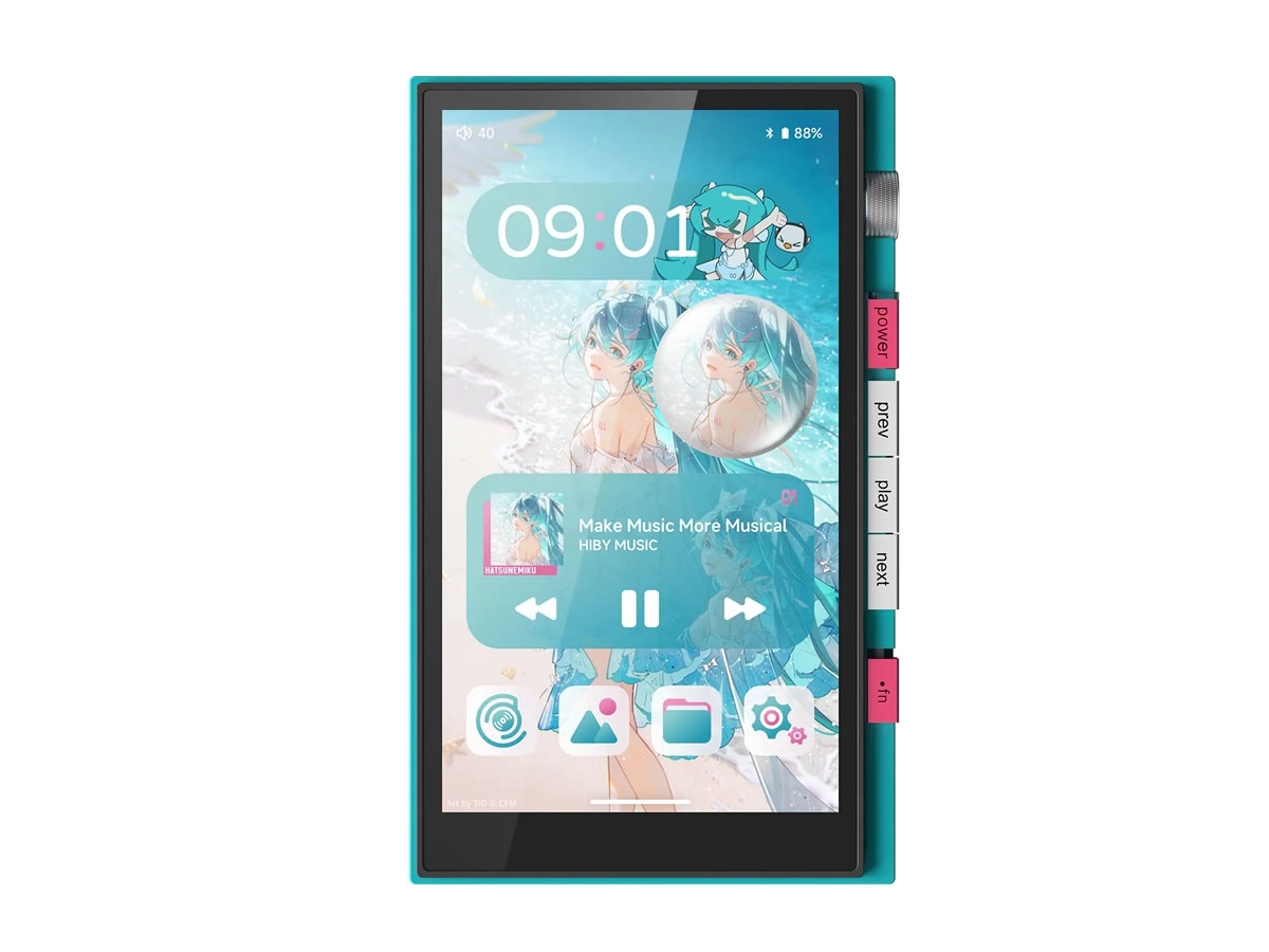 Moins de m�moire, moins de DAP Hatsune Miku chez HiBy