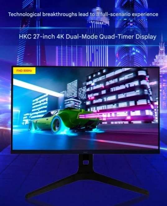 Toujours plus vite : HKC pr�voit un �cran dual-mod FHD 800 Hz, UHD 200 Hz !!!