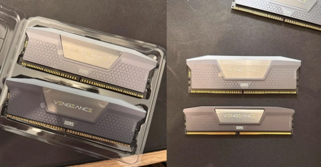 OUPS, CORSAIR envoie des barrettes pour l'�clairage, � la place d'un kit 96 Go...