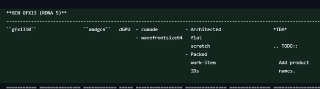 Une carte graphique AMD RDNA5 fait son apparition dans LLVM