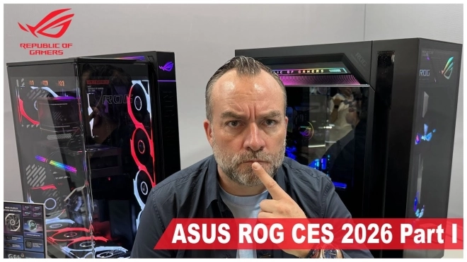 ASUS ROG sel�che au CES 2026 : Boitiers, CM, watercooling