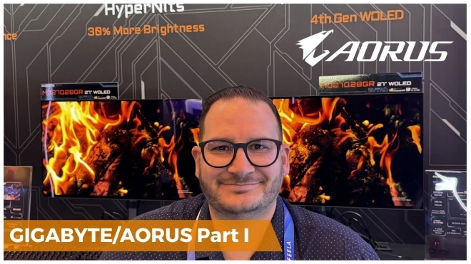 Les �crans et laptops GIGABYTE/AORUS au CES 2026