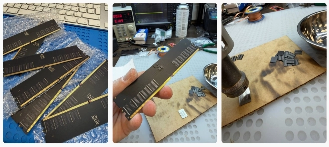 Un moddeur russe fabrique sa propre DDR5 DIY, �conomies spectaculaires au programme